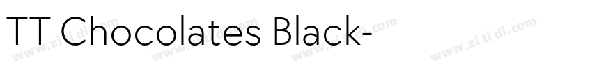 TT Chocolates Black字体转换
